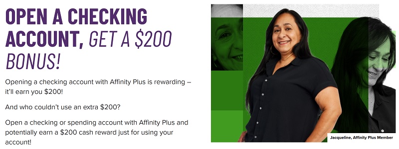 Affinity Plus Federal Credit Union Checking Bonus