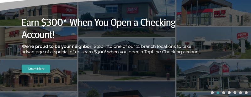 TopLine Financial Credit Union Checking Bonus