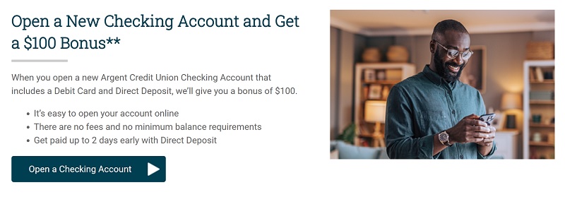 Argent Credit Union Checking Bonus