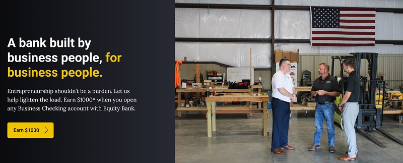 Equity Bank Business Checking Bonus