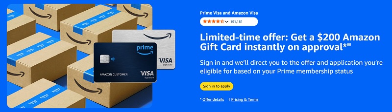 Amazon Prime Visa Bonus