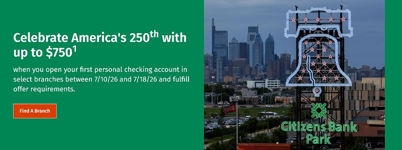 Citizens Bank Checking Savings Bonus