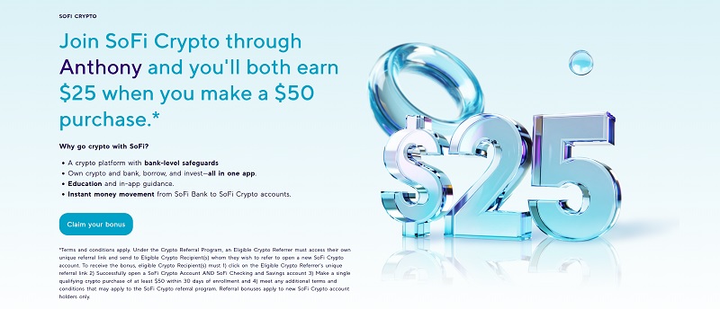 SoFi Crypto Bonus