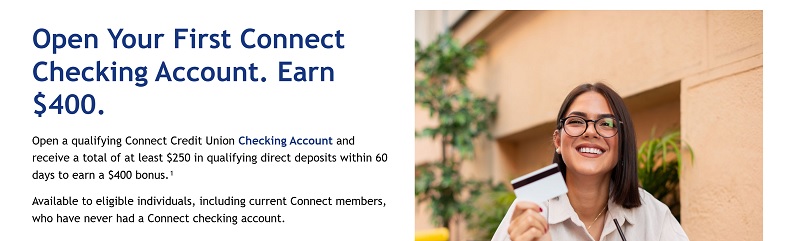 Connect Credit Union Checking Bonus